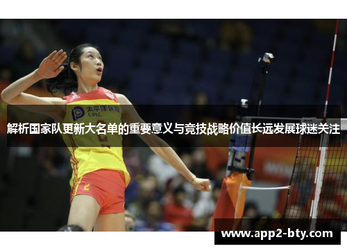 解析国家队更新大名单的重要意义与竞技战略价值长远发展球迷关注